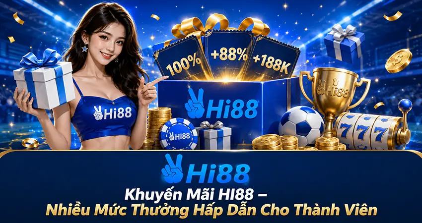 Khuyến mãi HI88 nhiều mức thưởng hấp dẫn cho thành viên