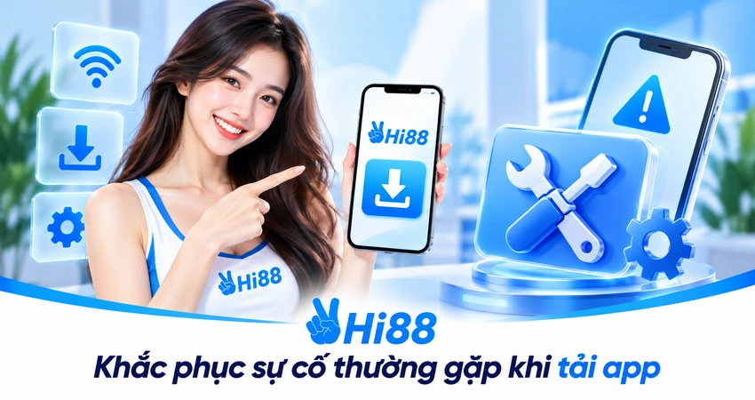 Khắc phục sự cố thường gặp khi tải app Hi88